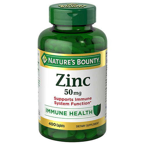 美國原裝 Nature's Bounty 葡萄糖酸鋅 50mg Zinc Gluconate 400粒裝 (0074312008368)