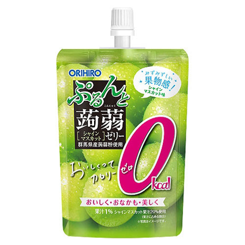ORIHIRO - 零卡路里 青提子味蒟蒻飲品(單味支裝) 130g (4571157258782)[日本直送]
