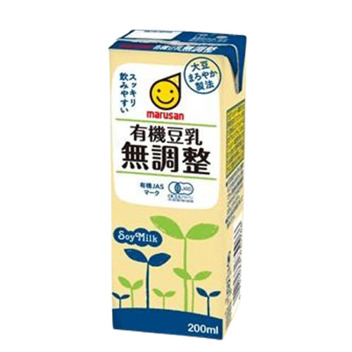 Marusanai - 有機無調整豆乳 200ML (4901033630157)[日本直送]