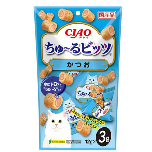 INABA - CIAO流心粒粒- 鰹魚味 12g x 3袋入 (4901133719172) #Churu貓小食 #CS-173