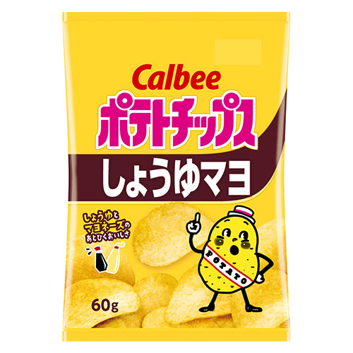 [日本直送] Calbee - CALBEE POTATO CHIPS 醬油蛋黃醬味薯片 60g