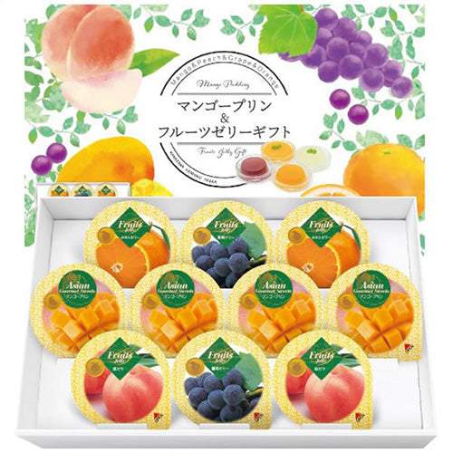 金澤兼六製菓 - 日本Jukuka雜錦水果布甸啫喱禮盒 (10個裝) (4932123116930)