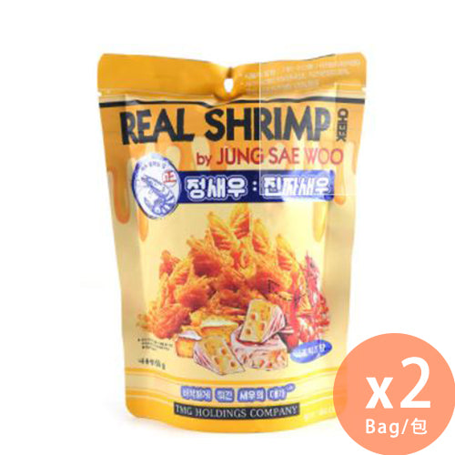 TMG Holdings - REAL SHRIMP - 芝士醬脆蝦頭 - 60g x 2 [韓國直送] [炸蝦頭] (8809300461465_2)