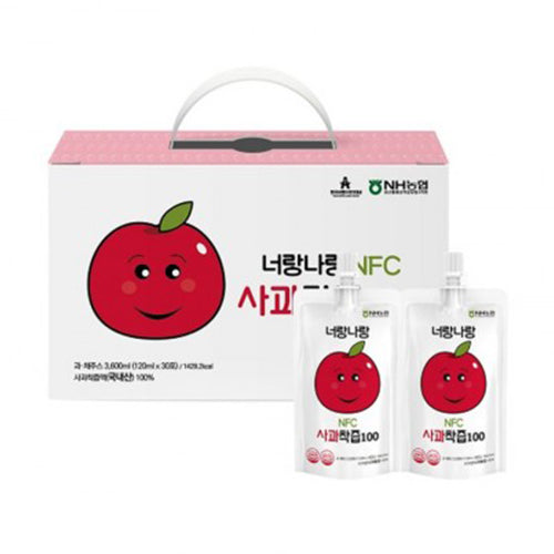 MIPPEUM -  NFC 蘋果汁 (120ml*30p)(8809772270992)[韓國直送]