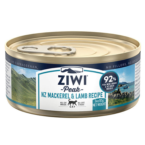 Ziwipeak - 紐西蘭鮮肉貓罐頭 鯖魚配羊肉配方(85g / 3oz) (9421016594320) #Ziwi Peak
