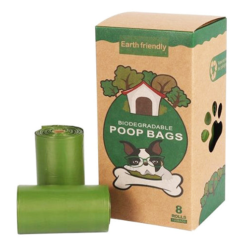 環保可分解加厚寵物垃圾袋 8卷 (SKU_13638) #寵物散步 #貓狗通用 #便便垃圾袋