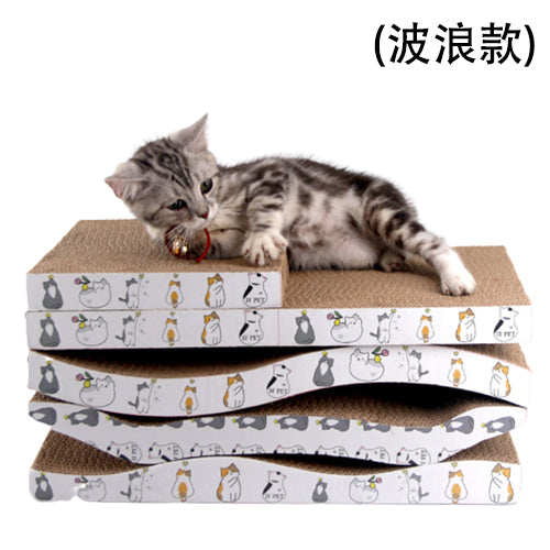 全城熱賣 - 瓦通紙貓抓板(波浪) (SKU_13273) #寵物用品