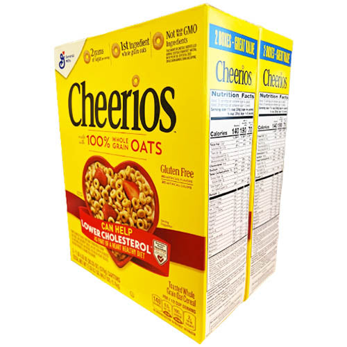 Cheerios - 美國Cheerios 原味 燕麥圈穀類早餐 約576 x 2盒裝(016000435094)#健康 [平行進口]