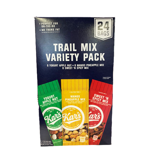 Kar's Trail Mix Variety Pack 24 Bags 健康堅果零食包 1.08 kg(50g x 5包)+(43g x 16包)[美國進口](077034088243)