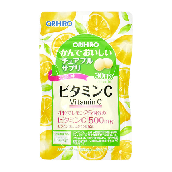 Orihiro - 維他命C咀嚼糖 120粒 (檸檬味) (4571157256740) #維他命 #糖