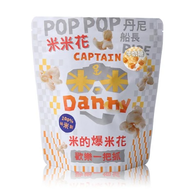 丹尼船長 - 牛奶糖味米爆谷 100g【台灣直送】(米爆谷)(4713213000250)
