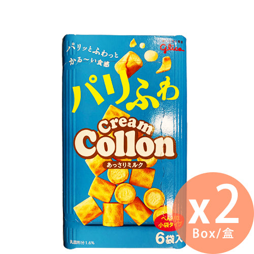 [日本製] Glico 固力果 - 牛奶味Collon卷 81g x 2