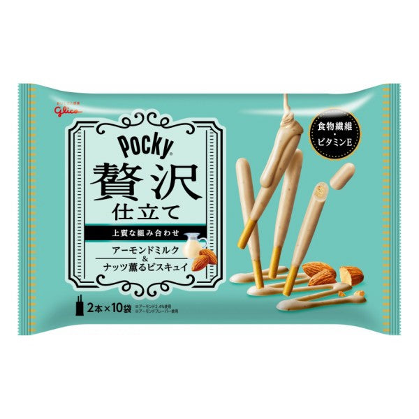 [日本製] Glico固力果 贅沢杏仁牛奶味Pocky百力滋 20條