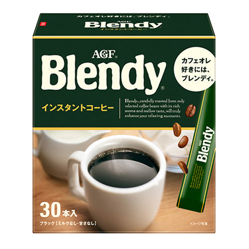 AGF Blendy - 經典無糖黑咖啡(60g) (30本入) (4901111785717)[日本直送]
