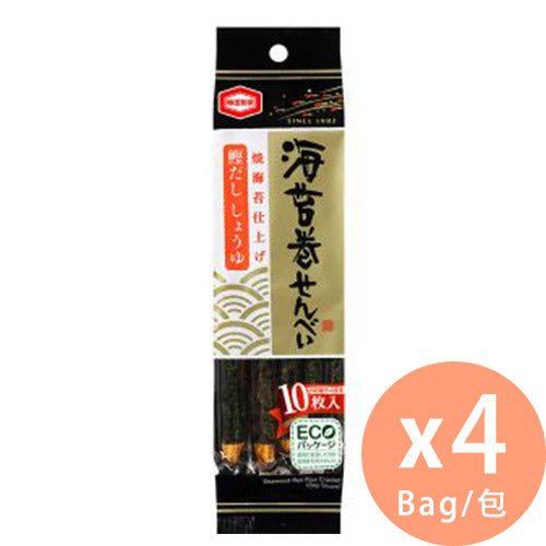 龜田製菓 - 海苔巻米餅 - 日本品牌 (10枚) x 4包(4901313938980_4)