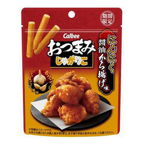 Calbee - JAGARICO 大蒜醬油炸雞味脆條 38g (4901330579074)[日本直送]