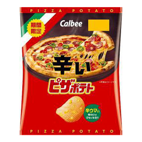 [日本直送] Calbee - PIZZA POTATO CHIPS 香辣薄餅味薯片 57g