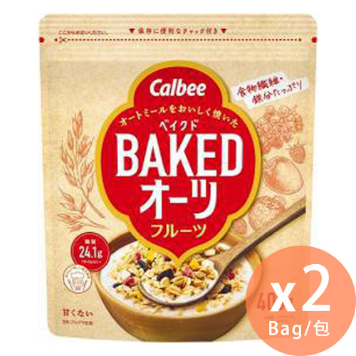Calbee - BAKED - 水果燕麥穀物片 - 400g x 2包(4901330746018_2)[日本直送] #健康 #早餐