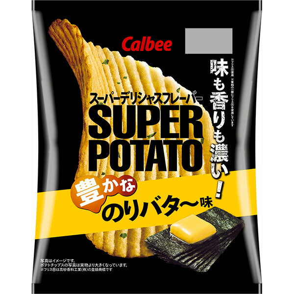 Calbee - SUPER POTATO - 厚切牛油烤紫菜味波浪薯片 - 56g (4901330917258)