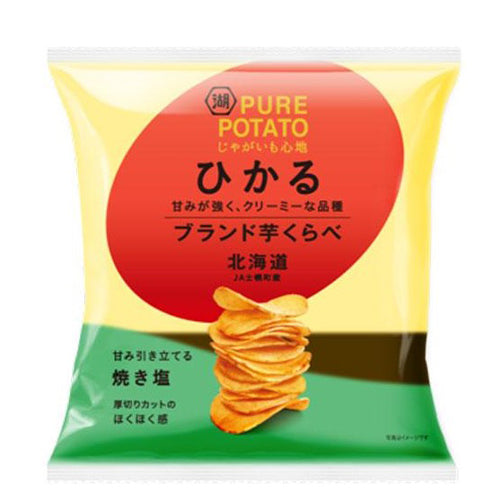 湖池屋 - Pure Potato -  Hikaru 烤鹽味薯片 52g (4901335144215)[日本直送]
