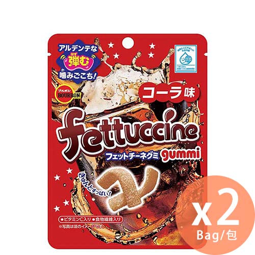 百邦 Fettuccine Gummy  條可樂味軟糖50g X 2包 (4901360344802_2)