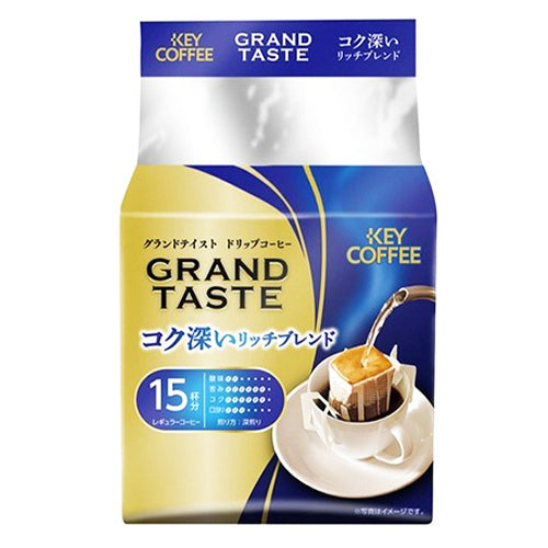 KEY COFFEE - 深焙香濃掛耳式咖啡 (6g x 15袋) 90g (4901372287555)[日本直送]