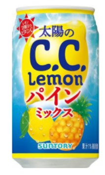 CC LEMON - 有氣檸檬菠蘿飲品 350ml (4901777375482)