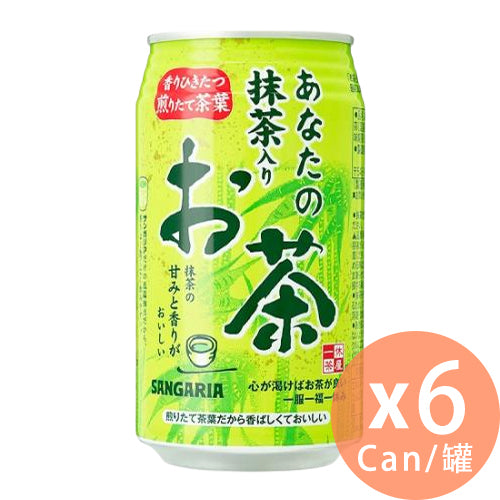 Sangaria - 抹茶(罐裝) 340ml x 6罐(4902179016508_6)[日本直送]