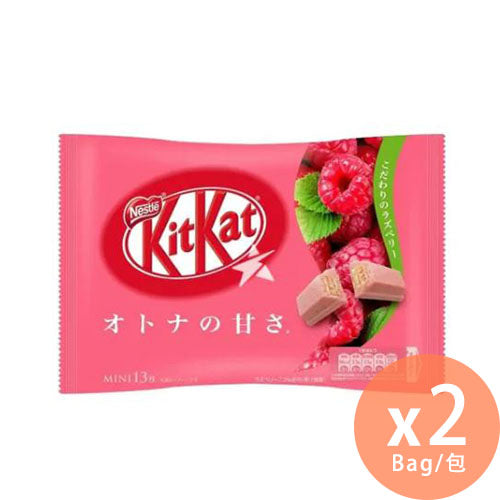 Kitkat - 雀巢 - 迷你覆盆子味 KitKat - 13枚 x 2 [日本直送](4902201177498_2)