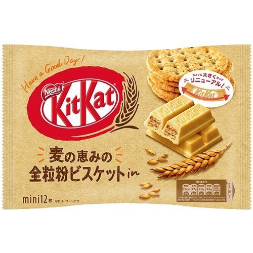 Kitkat - 雀巢 - 迷你全麥 KitKat - 12枚 [日本直送](4902201178167)