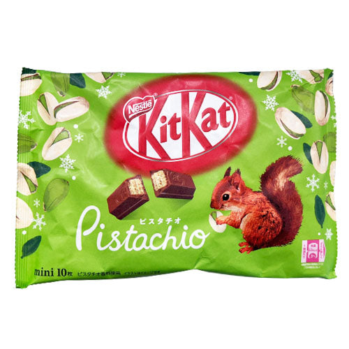 雀巢Kitkat - 迷你開心果味 KitKat條(10枚) 127g(4902201180214)[日本直送]