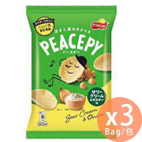 [日本直送] Frito-Lay - PEACEPY 酸忌廉洋蔥味薯片 50g x 3包