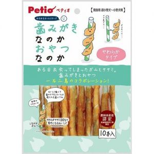 PETIO - 狗零食 - 磨牙鈣骨肉條棒 (4903588133145) 10入 #寵物食品