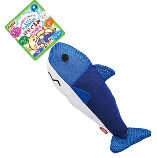 Petio柔軟玩具（含木天蓼）藍色鯊魚 (4903588251979)#貓玩具