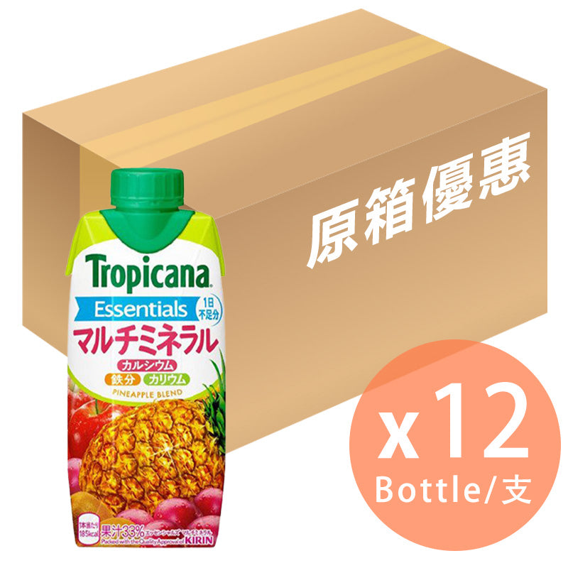 [原箱]Kirin - 多種礦物質 菠蘿混合果汁 330ml x 12支(4909411087159_12)[日本直送]