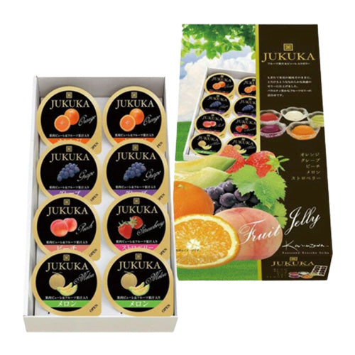 金澤兼六製菓 - 日本Jukuka雜錦水果布丁禮盒 (8個裝) (4932123116374)