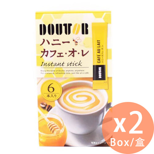 Doutor - 蜂蜜咖啡歐蕾即溶咖啡(盒裝) - (13g*6本入) x 2盒(4932707046851_2)[日本直送]
