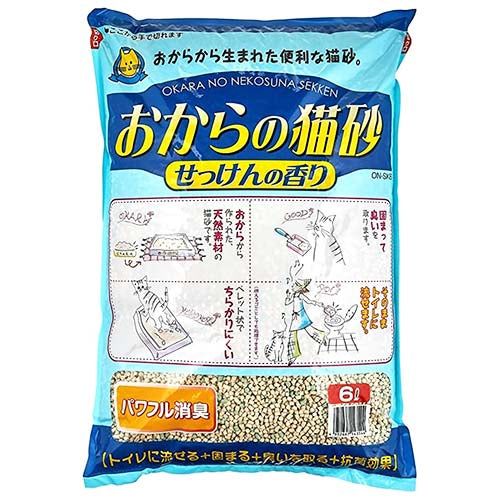 日立HITACHI - 豆腐貓砂(肥皂味) (藍) - 6L (4952667143544) #日本貓砂