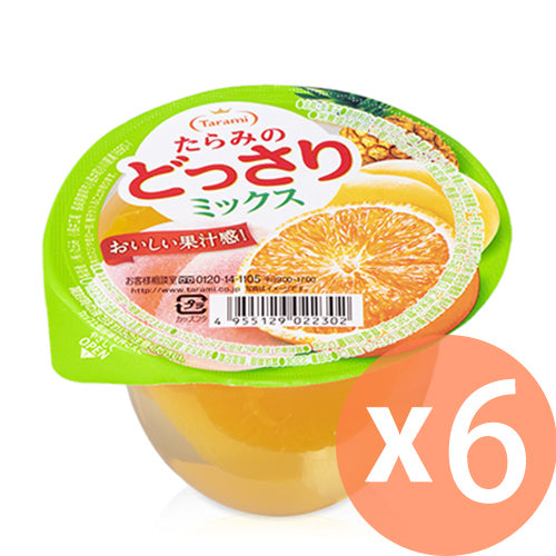[原箱]Tarami - 綜合水果味 杯裝啫喱 - 230g x 6杯[日本直送](4955129022302_6)