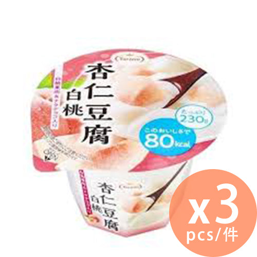 Tarami - 80kcal 230g系列白桃味杯裝杏仁豆腐- 230g x 3杯 