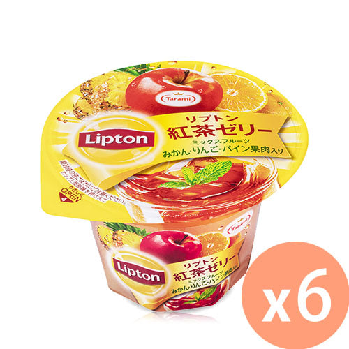 Tarami - 杯裝 - Variety Jelly - Lipton 紅茶果肉啫喱 - 230g x 6 [日本直送](4955129027833_6)