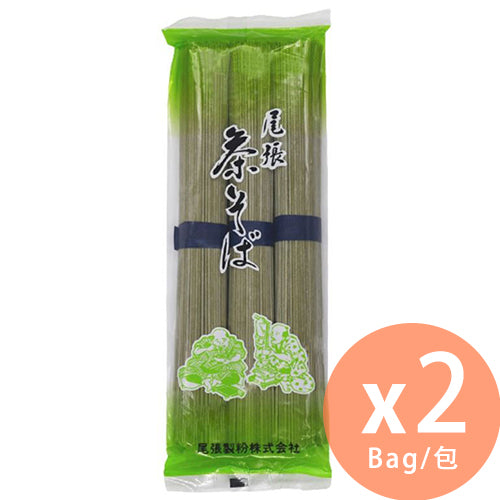 尾張製粉 - 日本茶香蕎麥麵 300g x 2 (4970155214125_2)