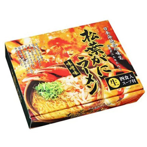 久保田麺業 松葉蟹拉麵(盒裝) (4食入) 620g (4972874693274)[日本直送]