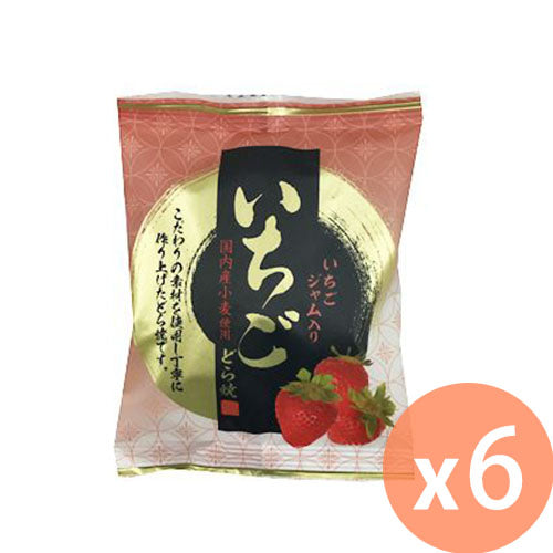 日吉製菓 - 草莓銅鑼燒(1個裝) x 6 [日本直送](4976762500132_6)