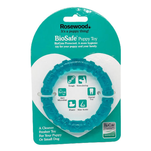 BioSafe 寵物抗菌橡膠磨牙玩具- 圓圈款 (5025659431024) #英國寵物品牌  #Rosewood出品 #狗玩具