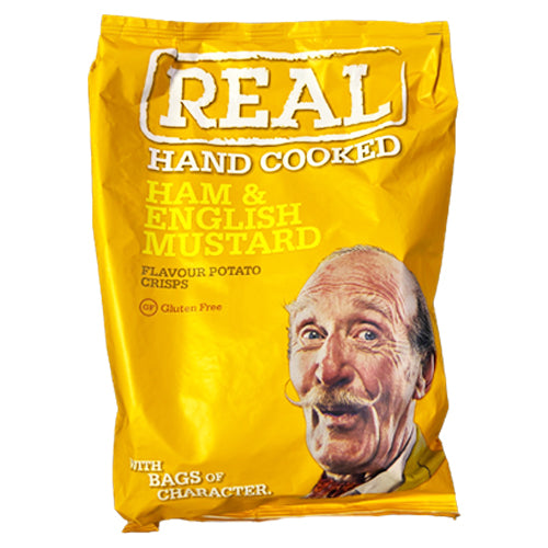 Real - 英式火腿芥未味薯片(黃色) 150g (5035336002379) #英國薯仔 #大包裝