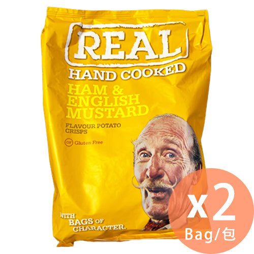 Real - 英式火腿芥未味薯片(黃色) 150g x 2包(5035336002379_2) #英國薯仔 #大包裝