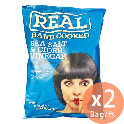 Real - 英式海鹽麥醋味薯片(藍色) 150g x 2包(5035336002867_2) #英國薯仔 #大包裝