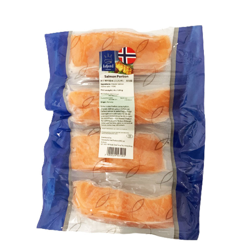 Isfjord - 挪威三文魚柳 4片(120g x 4) (7090029561005)(急凍-18°C) #海鮮#氣炸#煎焗