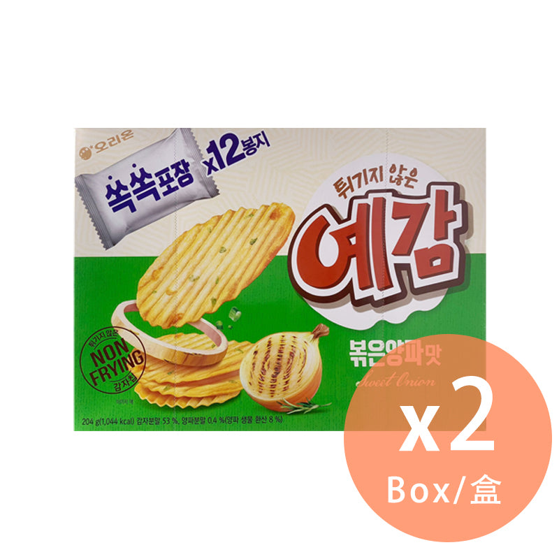 Orion - 非油炸洋蔥味薯片 204g x 2盒【賞味期限：2023/02/23】